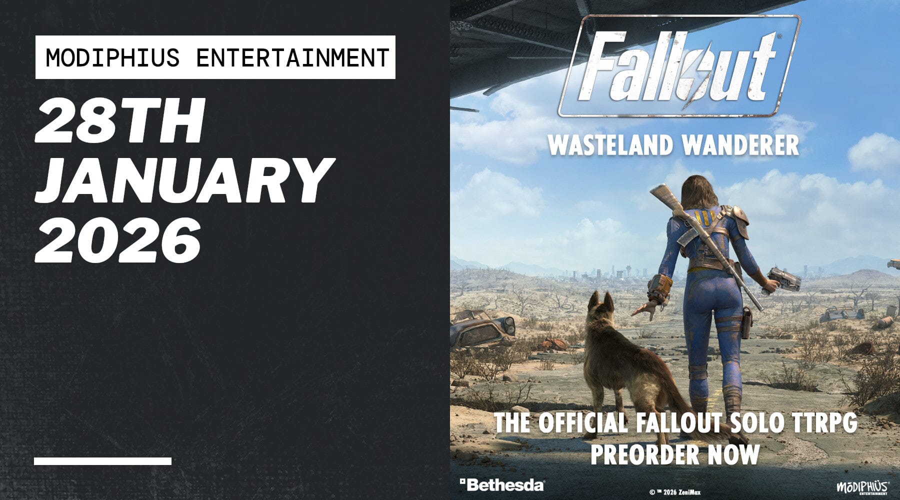 Solo Fallout RPG: Wasteland Wanderer Now Available for Pre-order