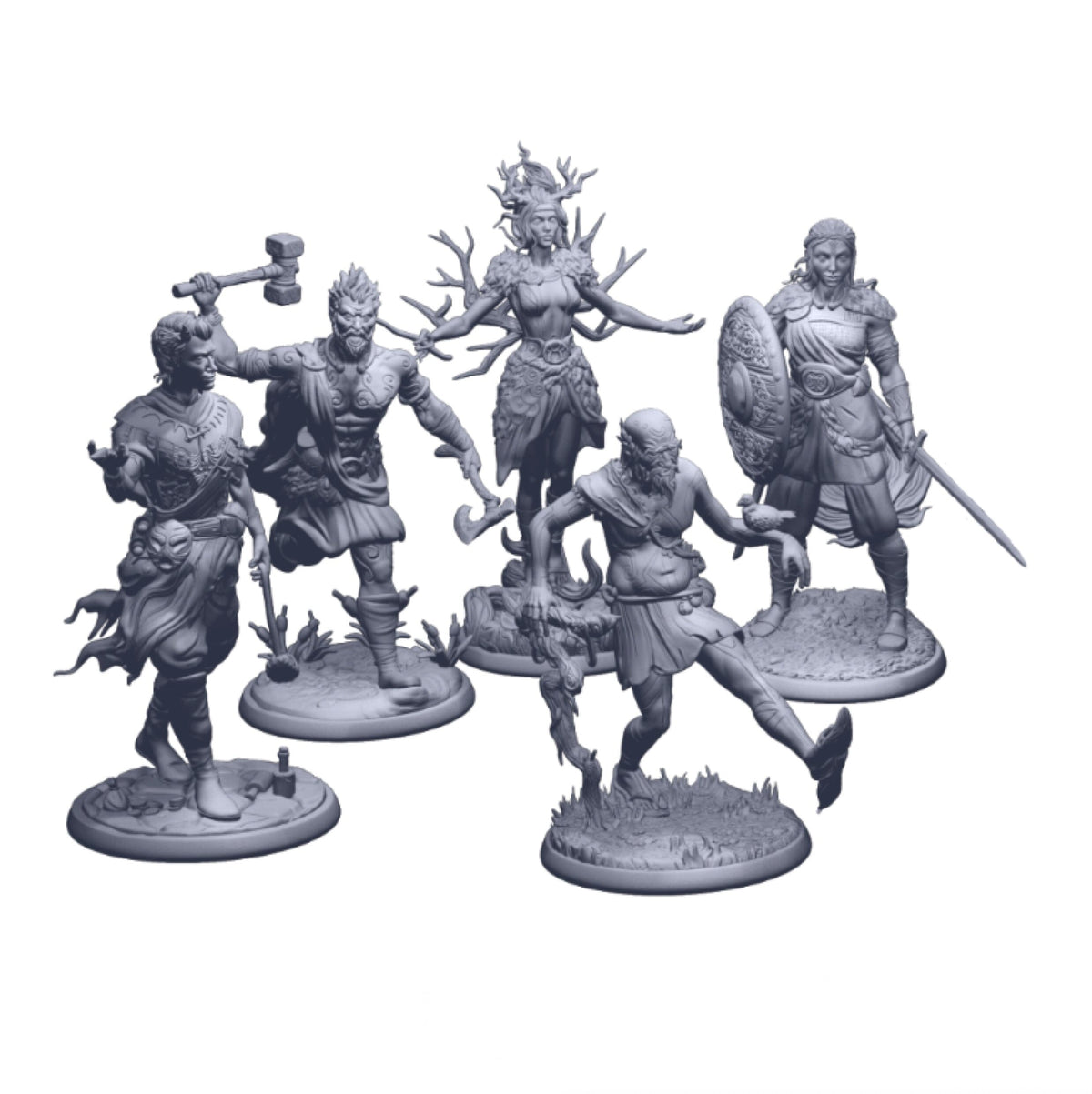 (Avallen) Faeseekers & Fae - Digital STL Collection Legends of Avallen Adder Stone Games