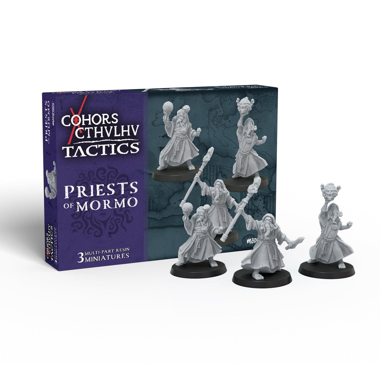 Cohors Cthulhu: Tactics Miniatures - Priests of Mormo Cohors Cthulhu: Tactics Modiphius Entertainment