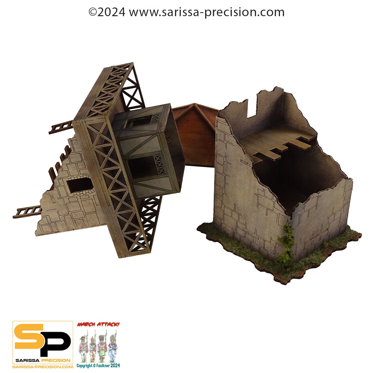 Cohors Cthulhu: Tactics Terrain - Villa Honorius Ruin Cohors Cthulhu: Tactics Modiphius Entertainment