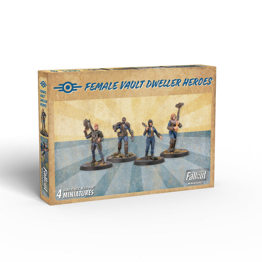 Fallout: Miniatures - Female Hero Vault Dwellers (Plastic) Fallout: Miniatures Modiphius Entertainment