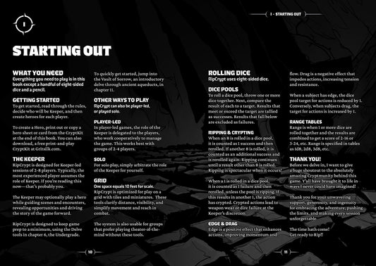 RipCrypt Core Rulebook (Standard Edition) RipCrypt Gritsilk Games