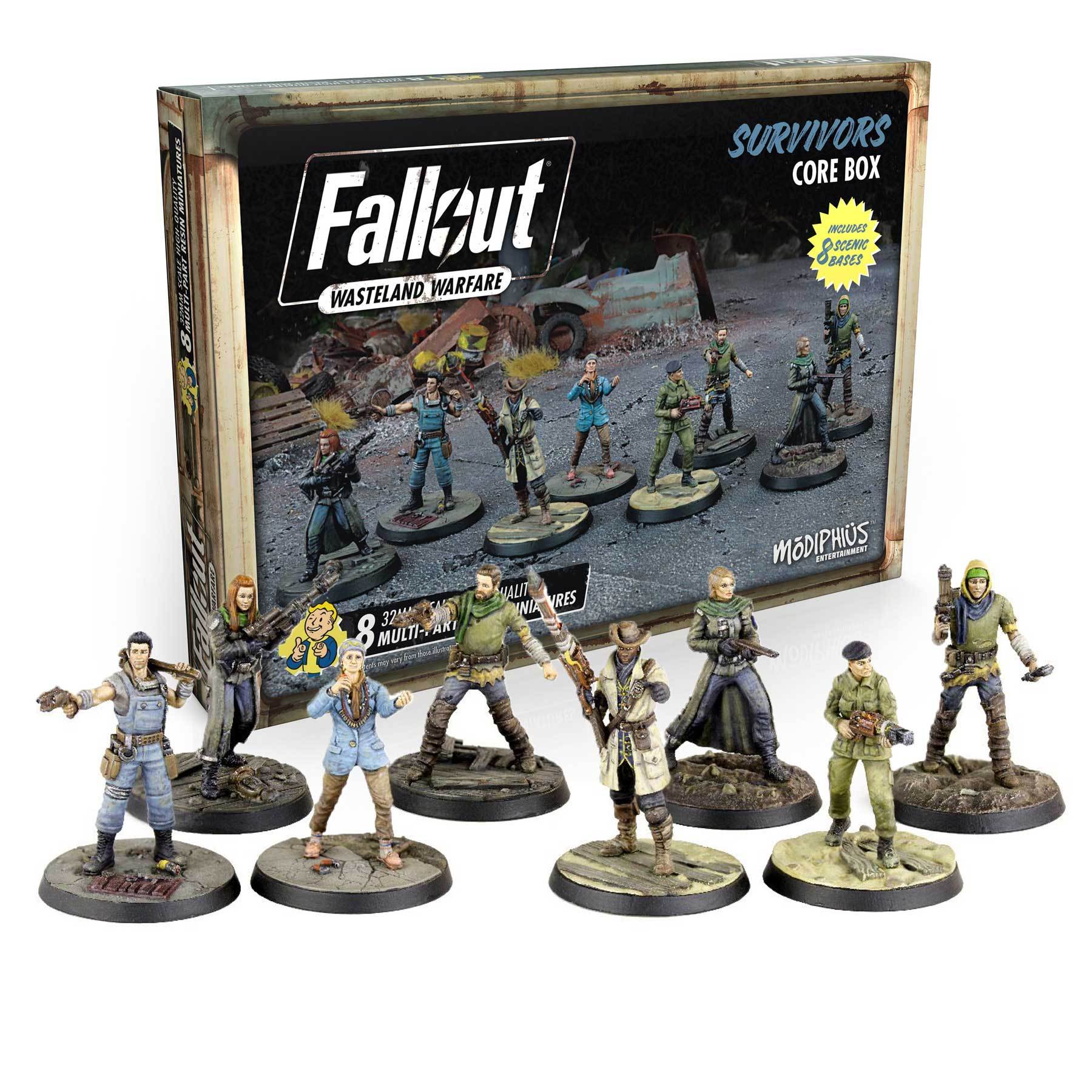 Fallout Wasteland Warfare - Enclave Wave Card Expansion Pack - Extension Miniatures Unpainted