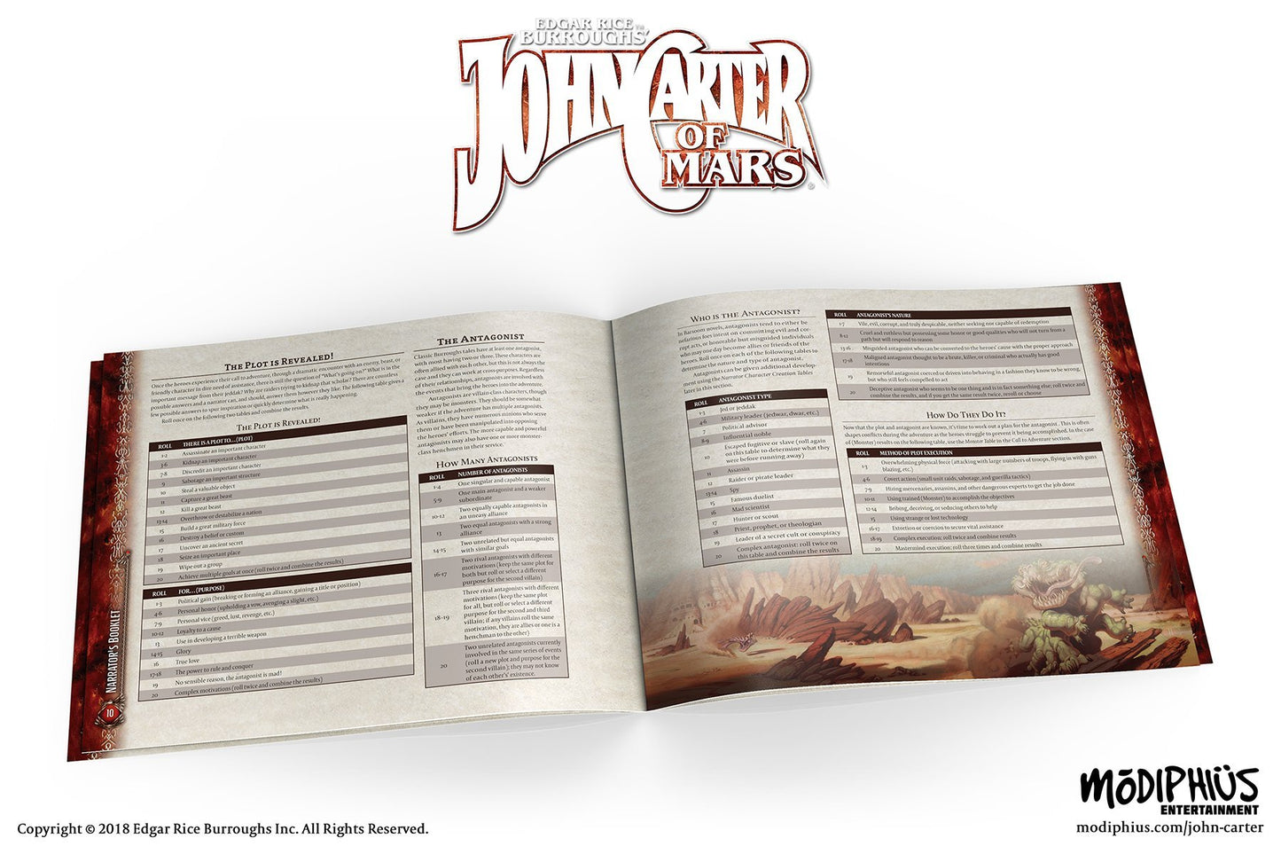 John Carter of Mars: Narrator's Toolkit - Modiphius Entertainment