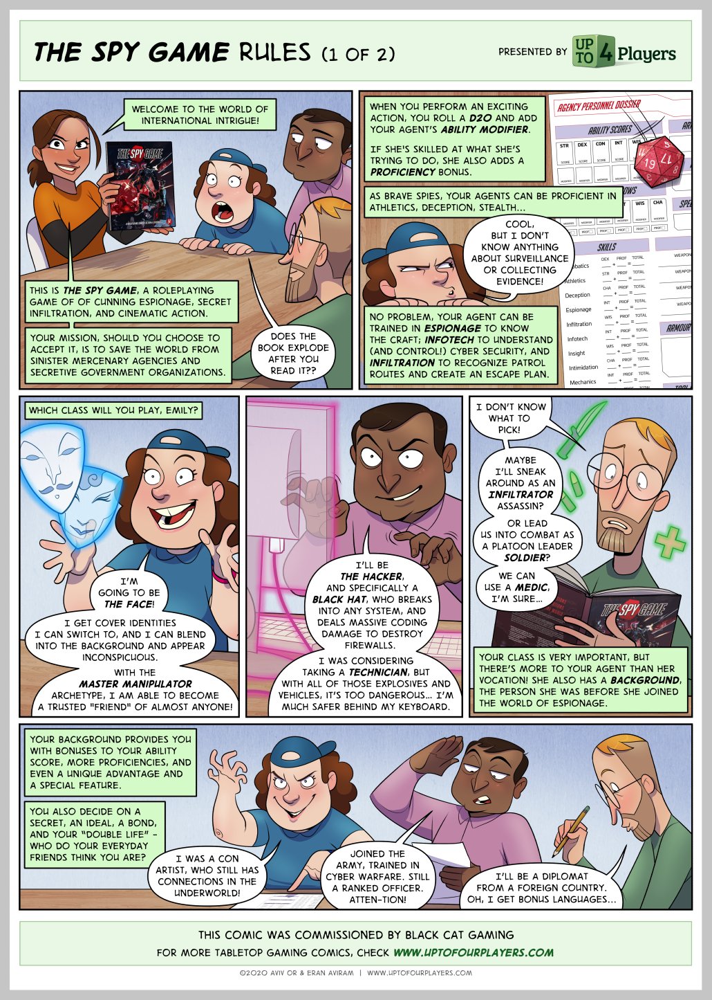 The Spy Game UpTo4Players Comic