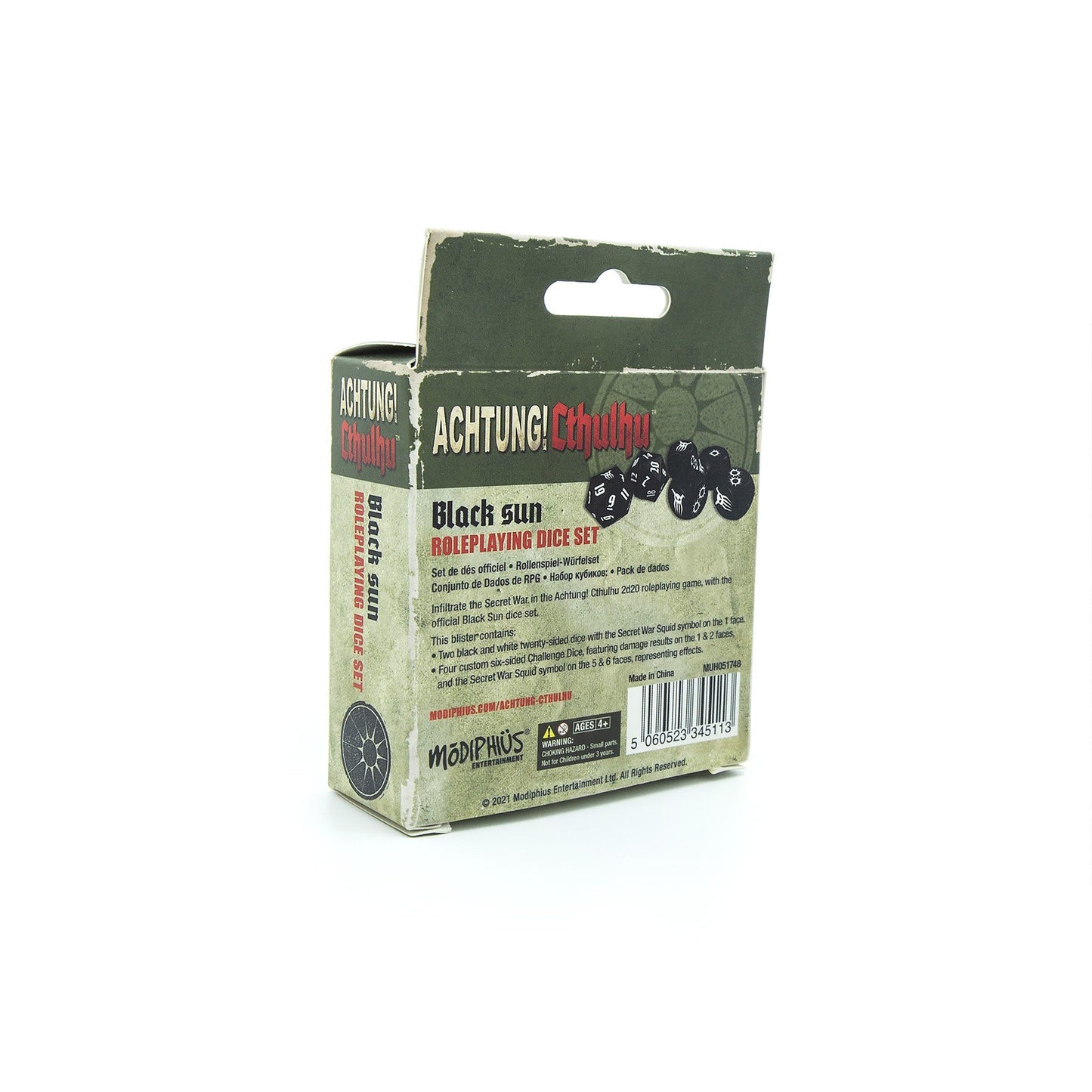 Achtung! Cthulhu 2d20: Black Sun Dice Set Achtung! Cthulhu 2d20 Modiphius Entertainment