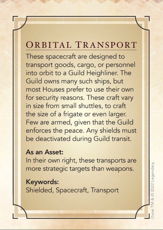 Dune: Architect Asset Deck Dune - Adventures in the Imperium Modiphius Entertainment