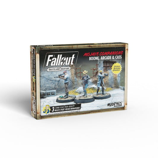 Fallout: Wasteland Warfare - Boone, Arcade and Cass Fallout: Wasteland Warfare Modiphius Entertainment