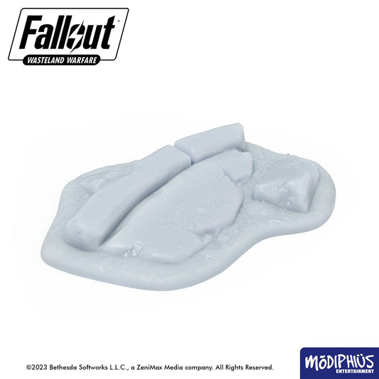 Fallout: Wasteland Warfare - Print at Home - Basing Greebles: Slabs & Stones Fallout: Wasteland Warfare Modiphius Entertainment