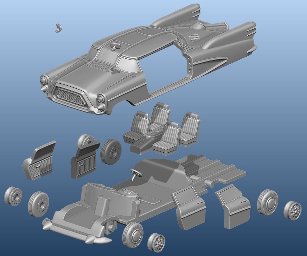 Fallout: Wasteland Warfare - Print At Home - Corvega Atomic V8 Sedan Fallout: Wasteland Warfare Modiphius Entertainment