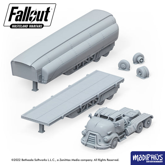 Fallout: Wasteland Warfare - Print at Home - Flatbed Truck Fallout: Wasteland Warfare Modiphius Entertainment