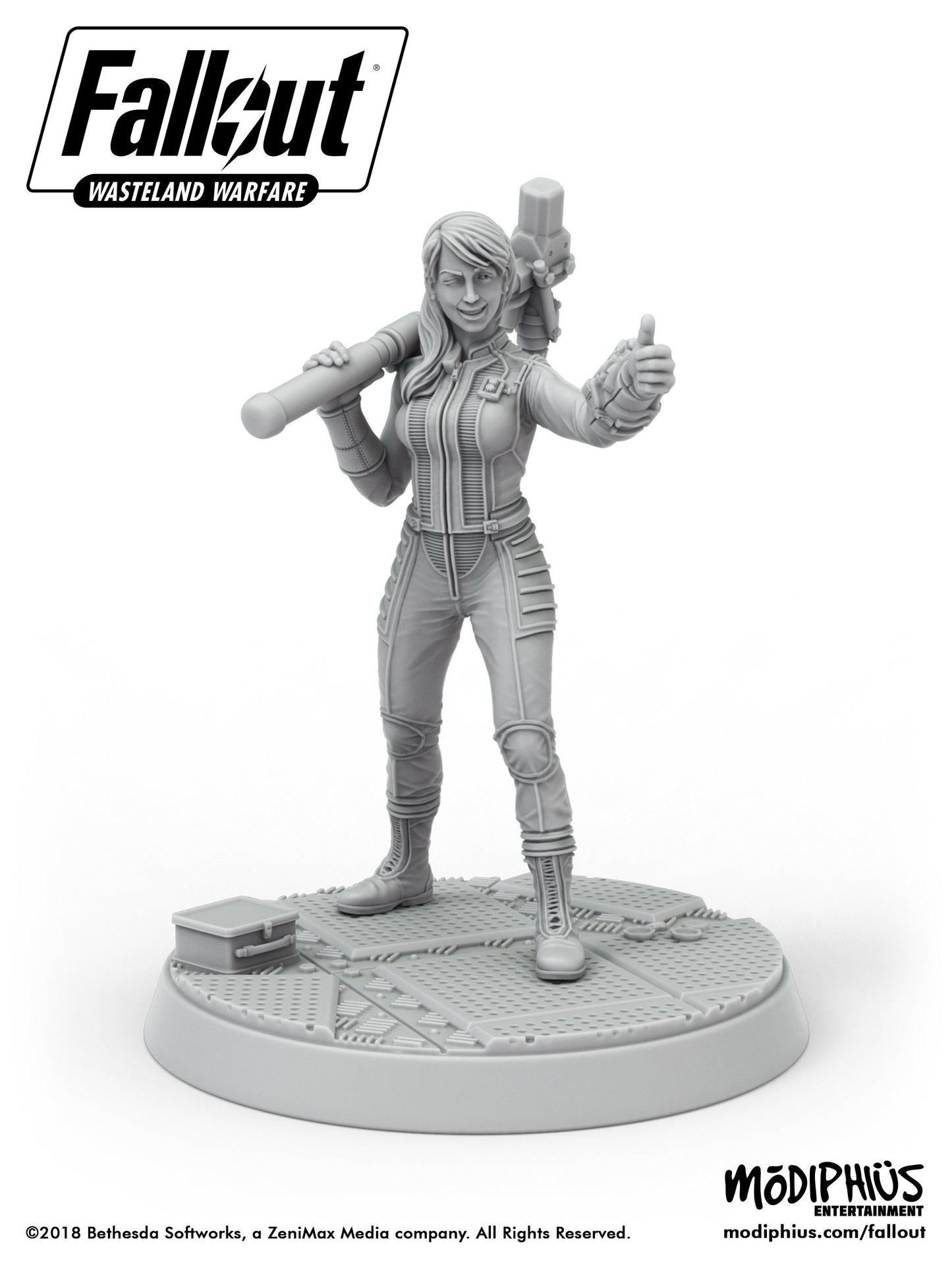Fallout: Wasteland Warfare - Print at Home - Nuka Girl STL Fallout: Wasteland Warfare Modiphius Entertainment