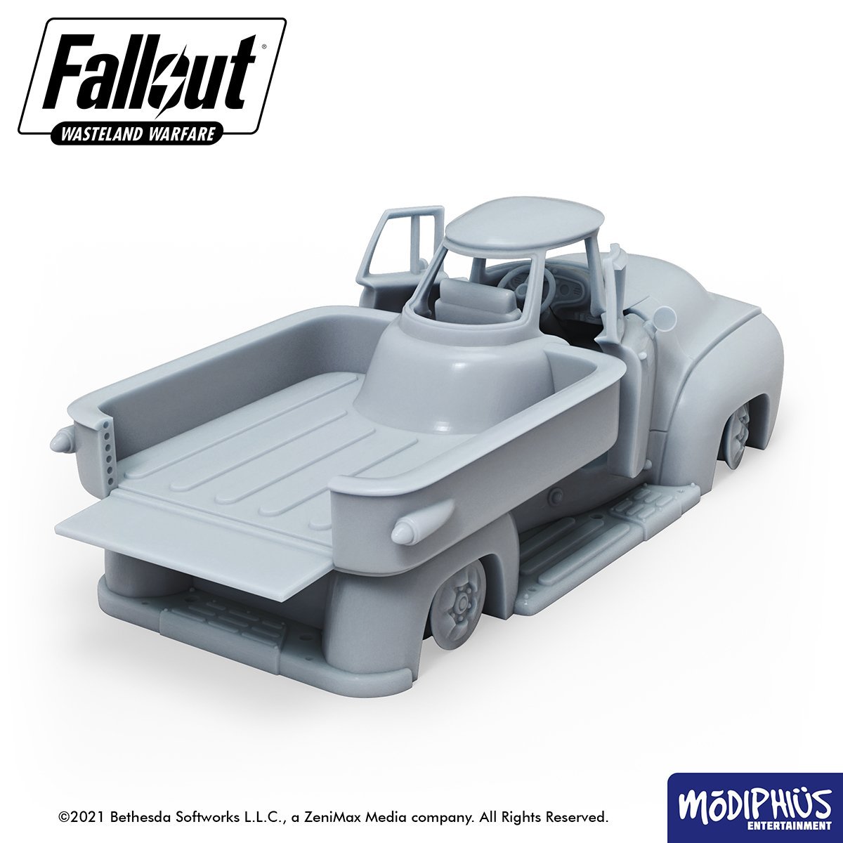 Fallout: Wasteland Warfare - Print at Home - Pick-R-Up Truck STL Fallout: Wasteland Warfare Modiphius Entertainment