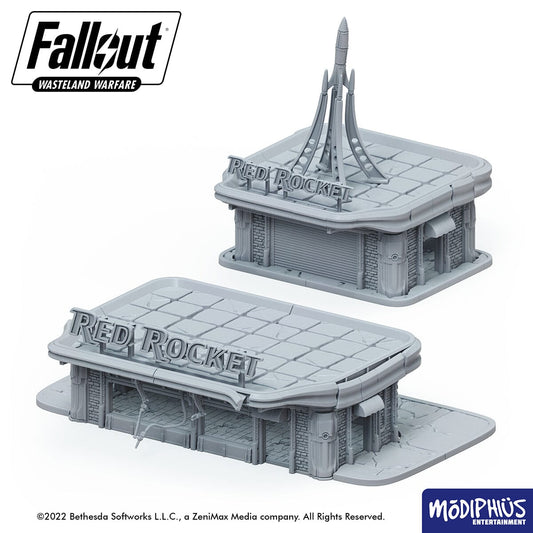 Fallout: Wasteland Warfare - Print at Home - Red Rocket Drive Thru Fallout: Wasteland Warfare Modiphius Entertainment