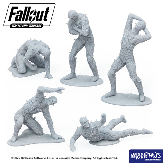 Fallout: Wasteland Warfare - Print at Home - Scorched Statues STL Fallout: Wasteland Warfare Modiphius Entertainment