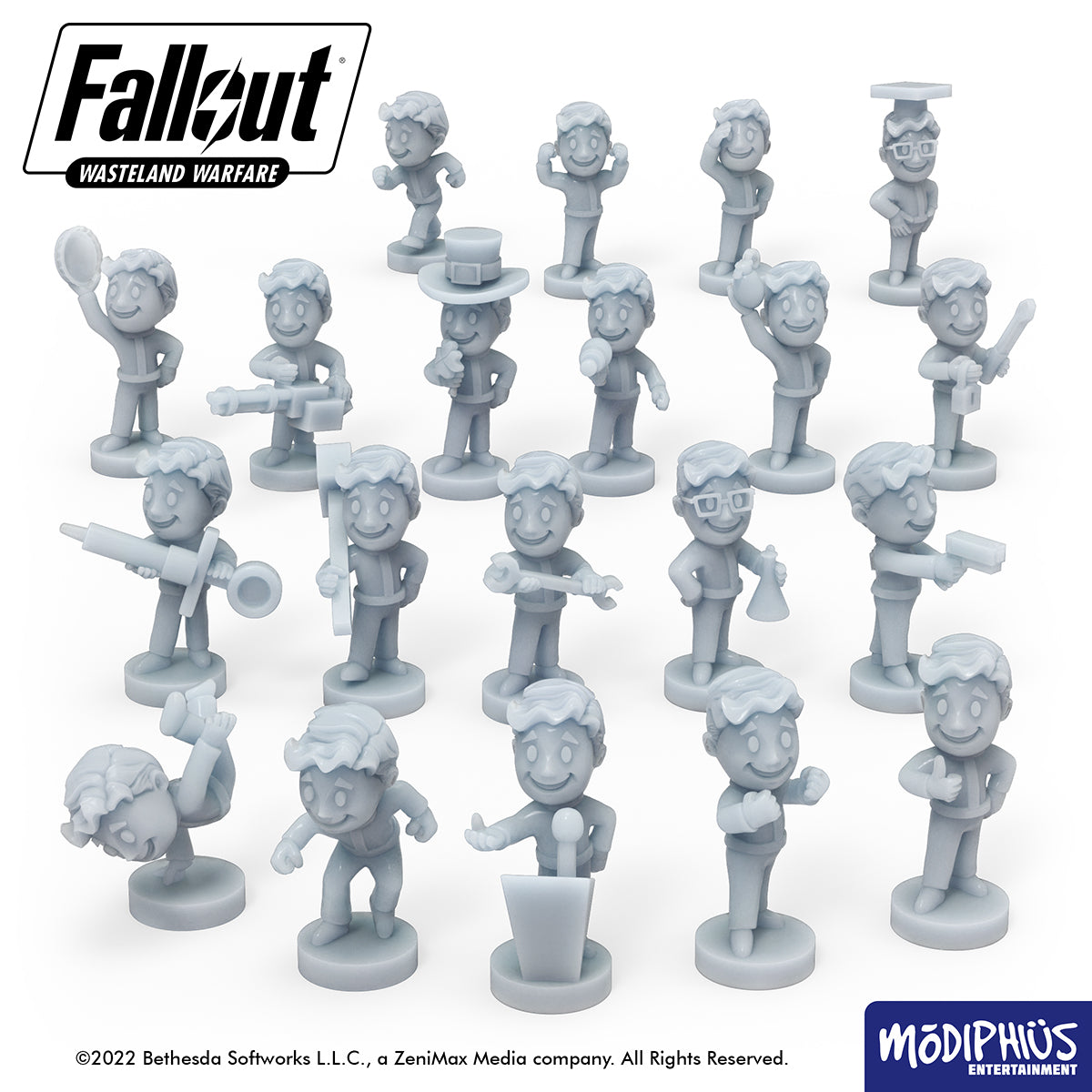 Fallout: Wasteland Warfare - Print at Home - Toys and Bobbleheads STL Fallout: Wasteland Warfare Modiphius Entertainment