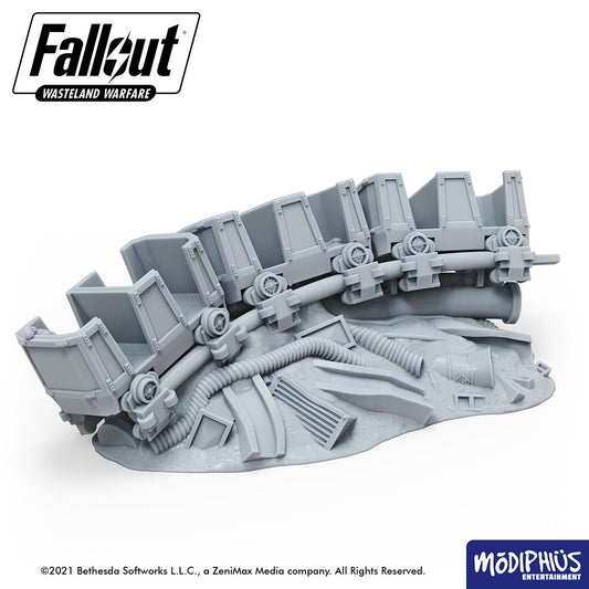 Fallout: Wasteland Warfare - Print at Home - Wrecked Rollercoaster Fallout: Wasteland Warfare Modiphius Entertainment