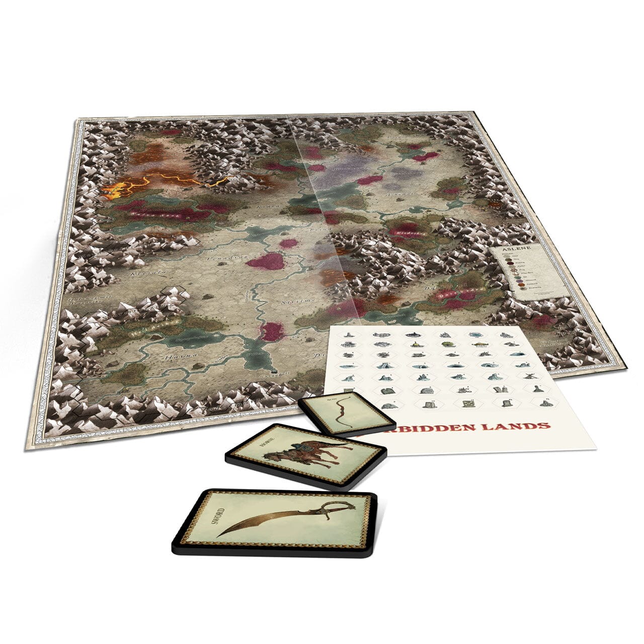 Forbidden Lands - The Bloodmarch Map & Cards Pack Forbidden Lands Free League Publishing