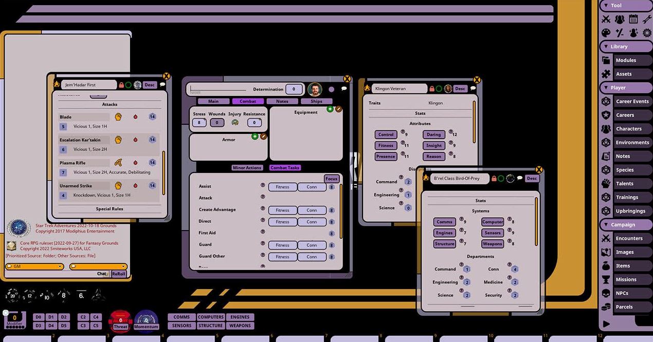Star Trek Adventures Core Rulebook Fantasy Grounds (VTT) Star Trek Adventures Modiphius Entertainment