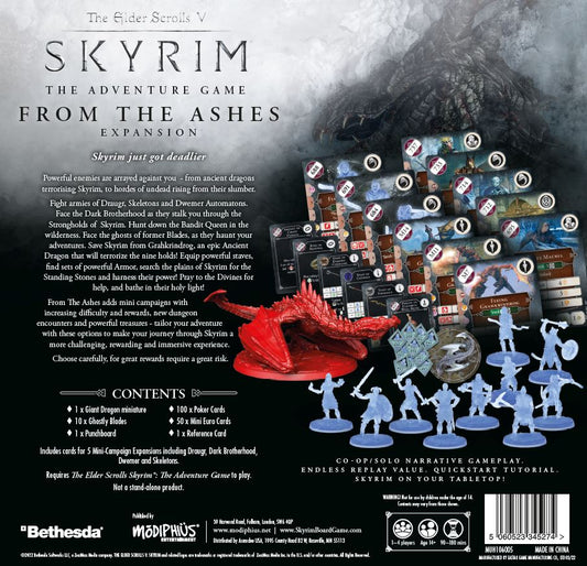 The Elder Scrolls: Skyrim - Adventure Board Game - From The Ashes The Elder Scrolls: Skyrim Modiphius Entertainment