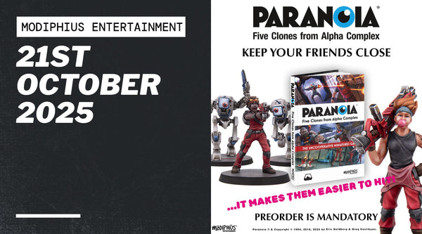 Modiphius Announces Five Clones From Alpha Complex Miniatures Range And Rulebook