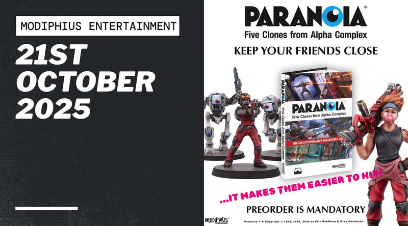 Modiphius Announces Five Clones From Alpha Complex Miniatures Range And Rulebook