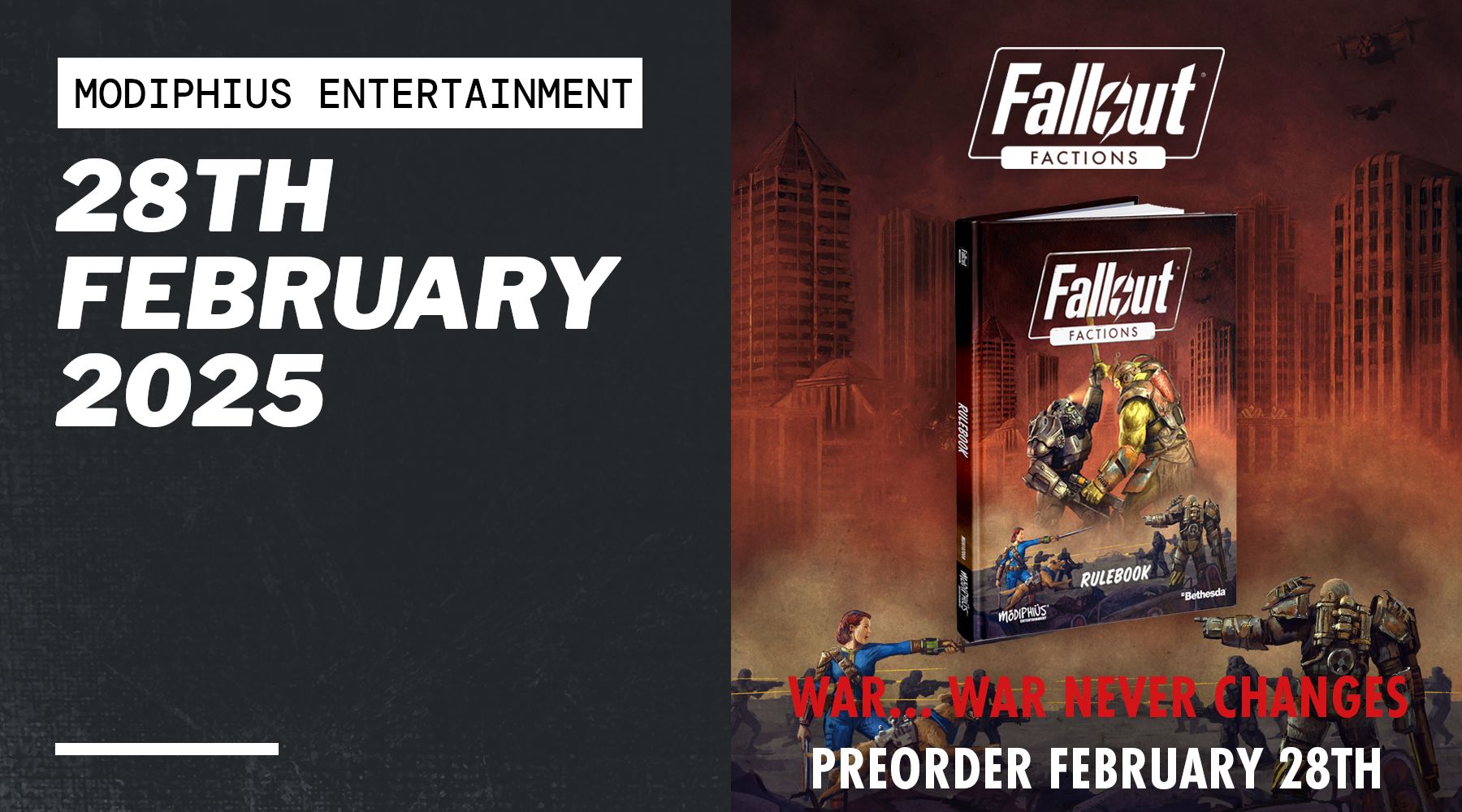 New Core Rulebook for Fallout: Factions Now Available for Pre-Order