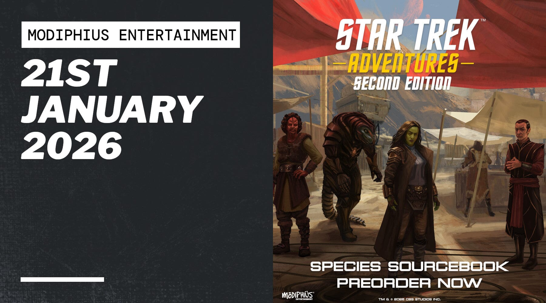 Star Trek Adventures Species Sourcebook Now Available for Pre-order