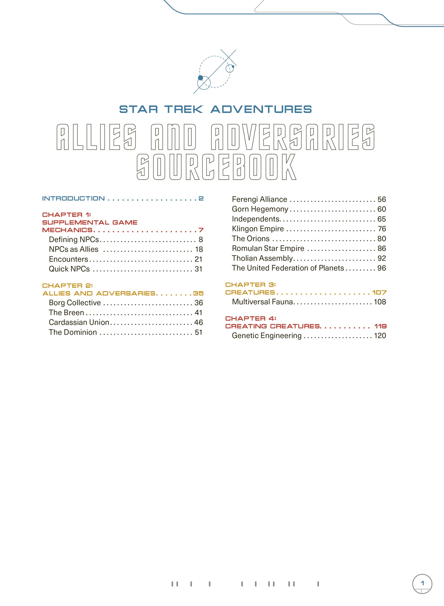 Star Trek Adventures - Second Edition - Allies and Adversaries Sourcebook PDF