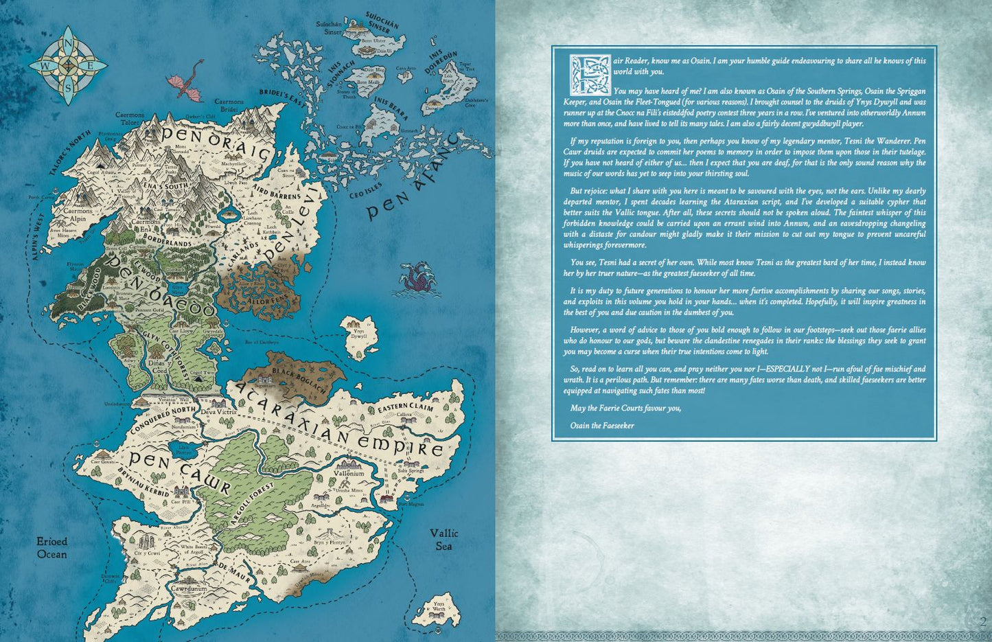 A Faeseeker's Guide to Avallen - Sourcebook Legends of Avallen Adder Stone Games 