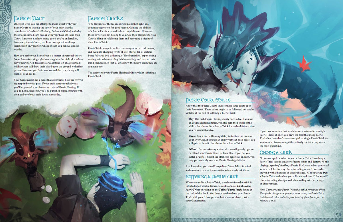 A Faeseeker's Guide to Avallen - Sourcebook Legends of Avallen Adder Stone Games 