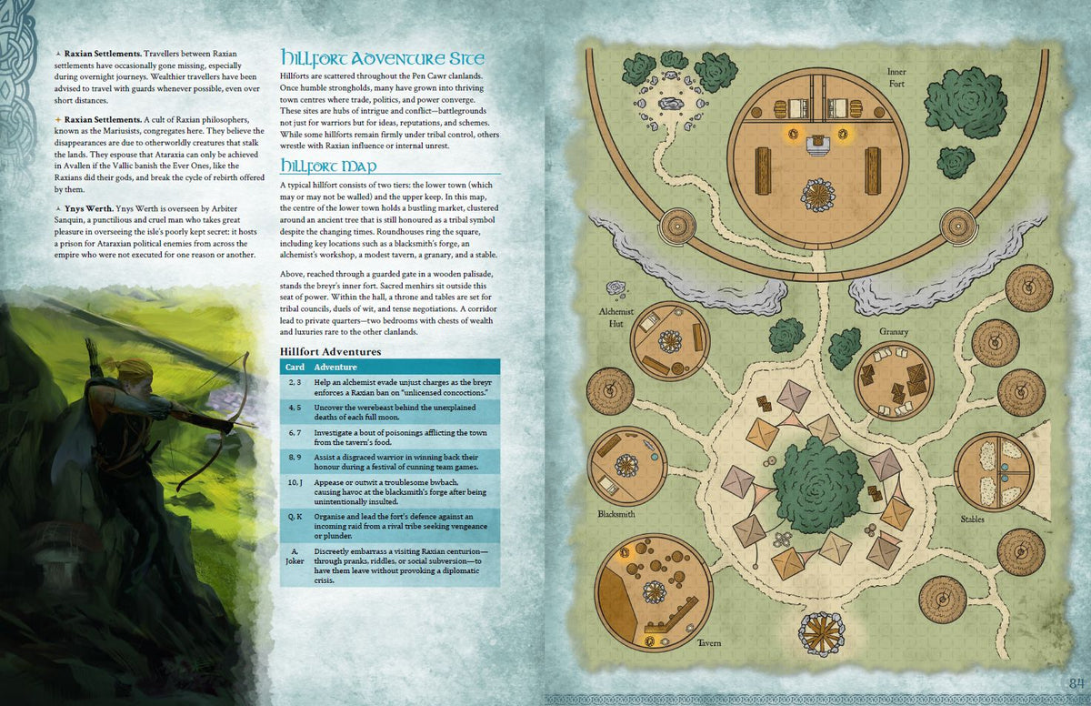 A Faeseeker's Guide to Avallen - Sourcebook PDF Legends of Avallen Adder Stone Games 