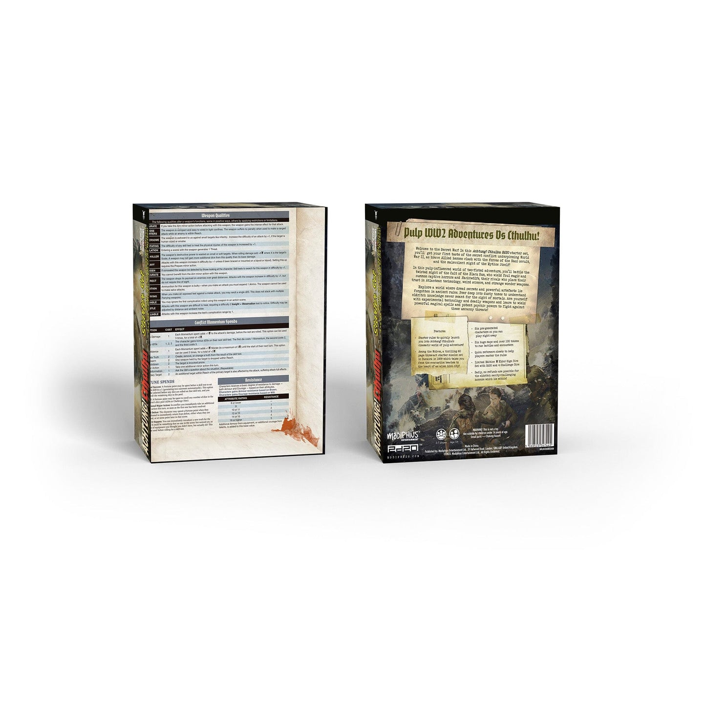 Acthung! Cthulhu 2d20 Starter Set Achtung! Cthulhu 2d20 Modiphius Entertainment 