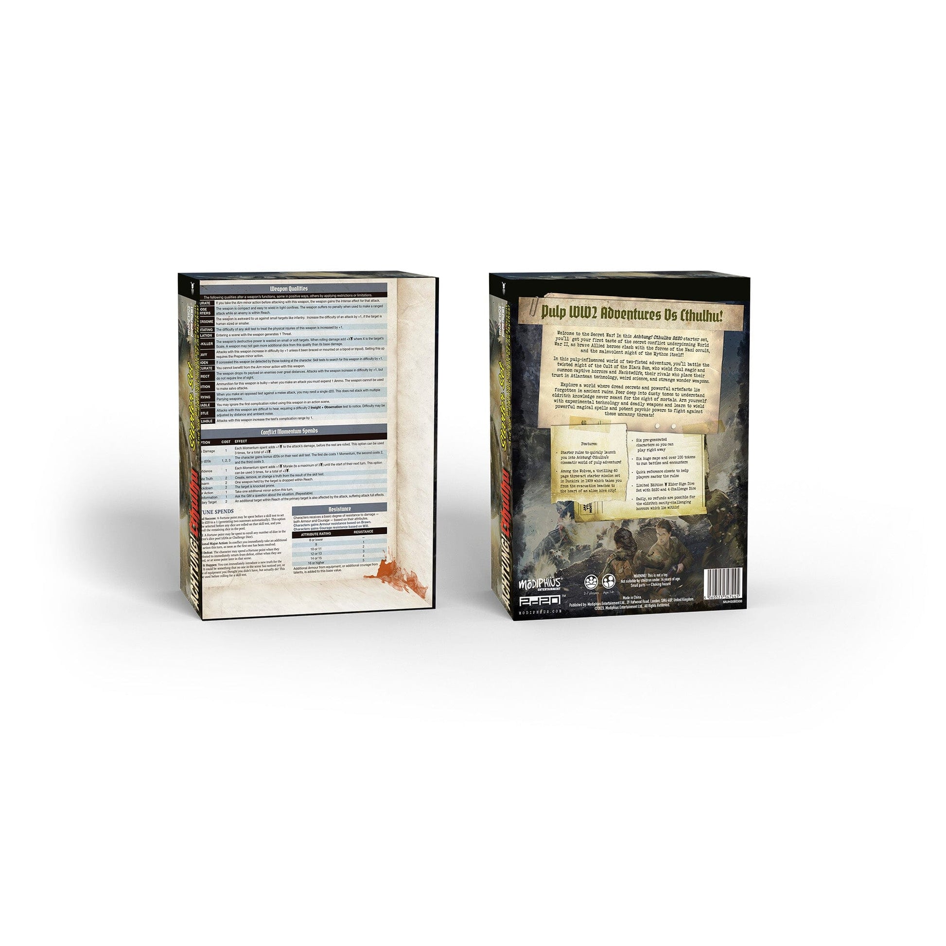 Acthung! Cthulhu 2d20 Starter Set Achtung! Cthulhu 2d20 Modiphius Entertainment 
