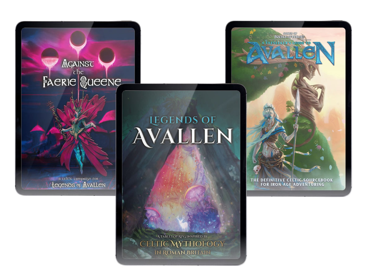 Avallen Book Trilogy - PDF Bundle Legends of Avallen Adder Stone Games 