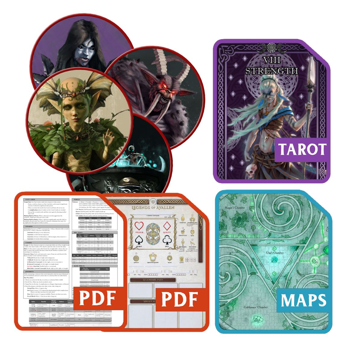 Avallen Digital Accessories - Bundle Legends of Avallen Adder Stone Games 