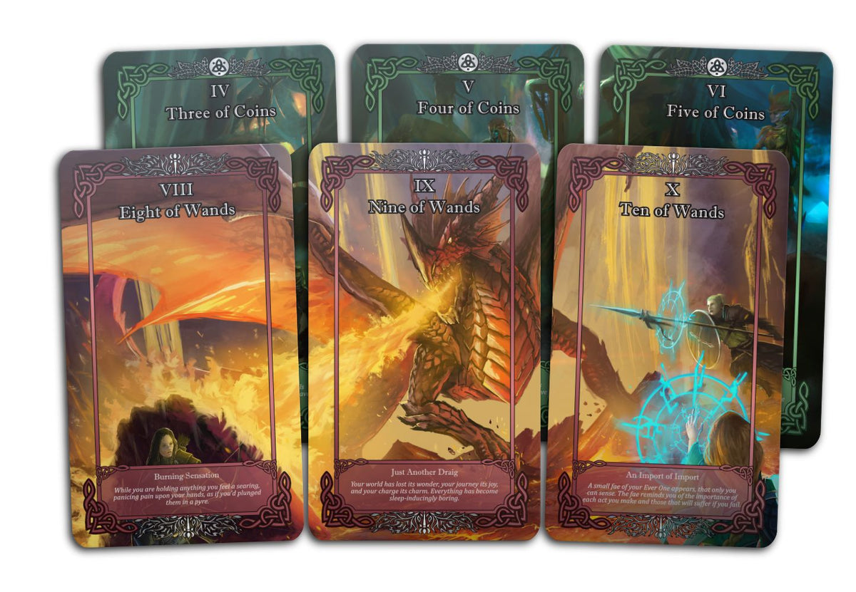 (Avallen) Faerie Trick Tarot Deck Legends of Avallen Adder Stone Games 