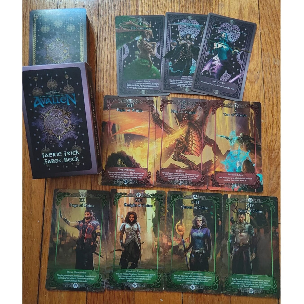 (Avallen) Faerie Trick Tarot Deck Legends of Avallen Adder Stone Games 