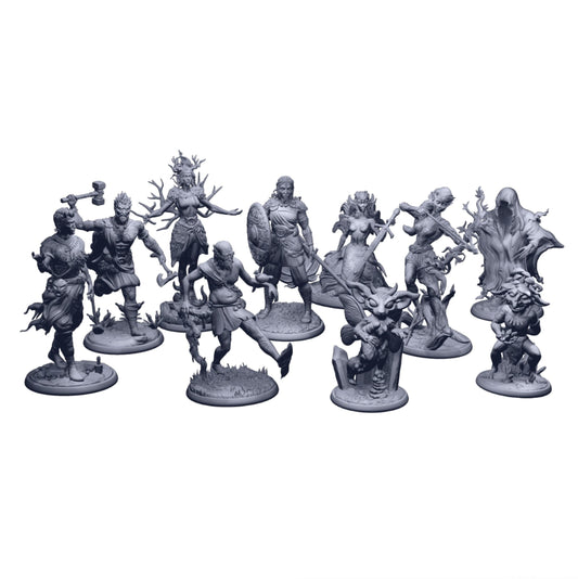 (Avallen) Faeseekers & Fae - Digital STL Collection Legends of Avallen Adder Stone Games 