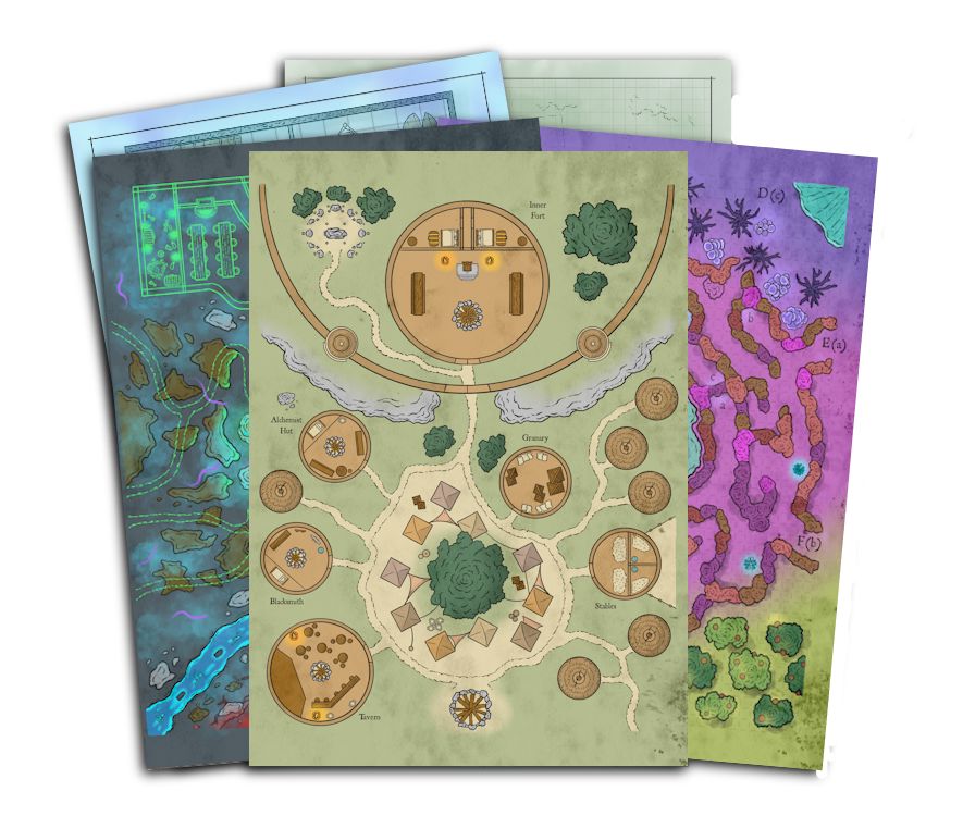 Avallen Map Pack Legends of Avallen Adder Stone Games 