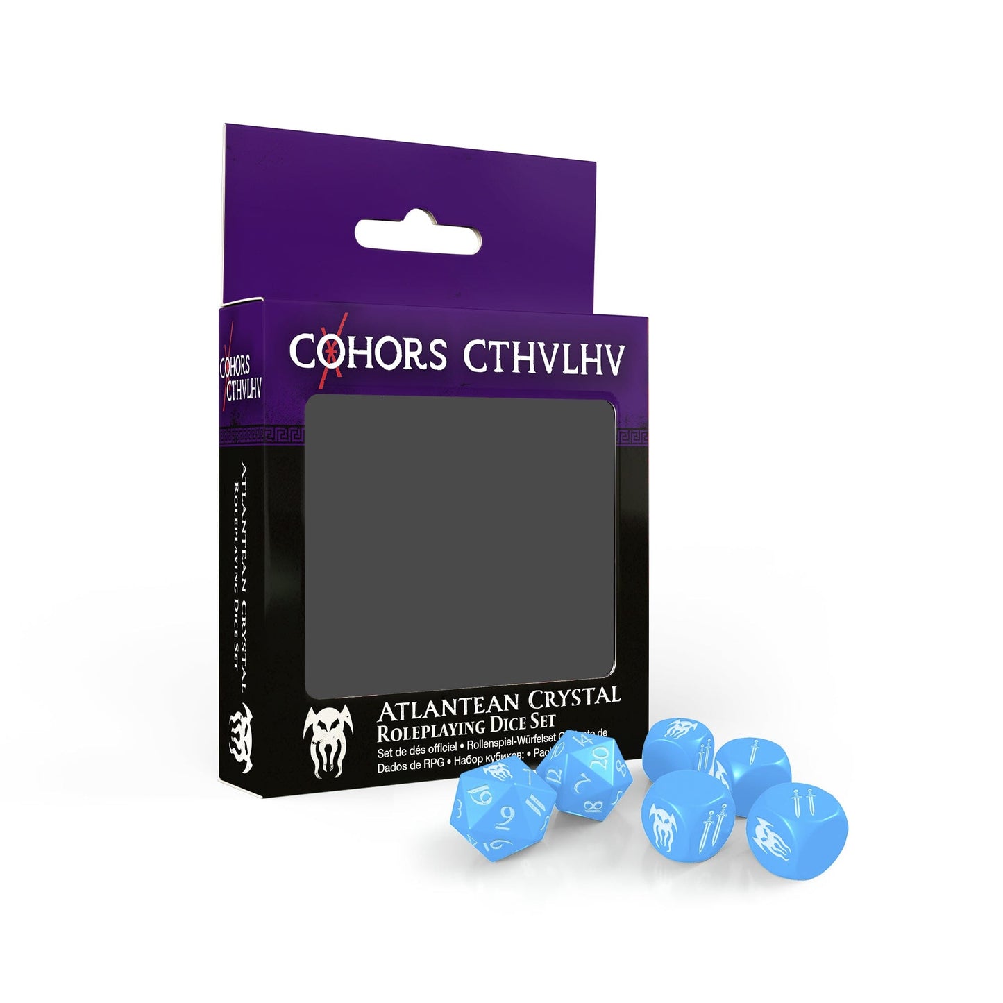 Cohors Cthulhu RPG Atlantean Crystal Dice Pack Cohors Cthulhu Modiphius Entertainment 
