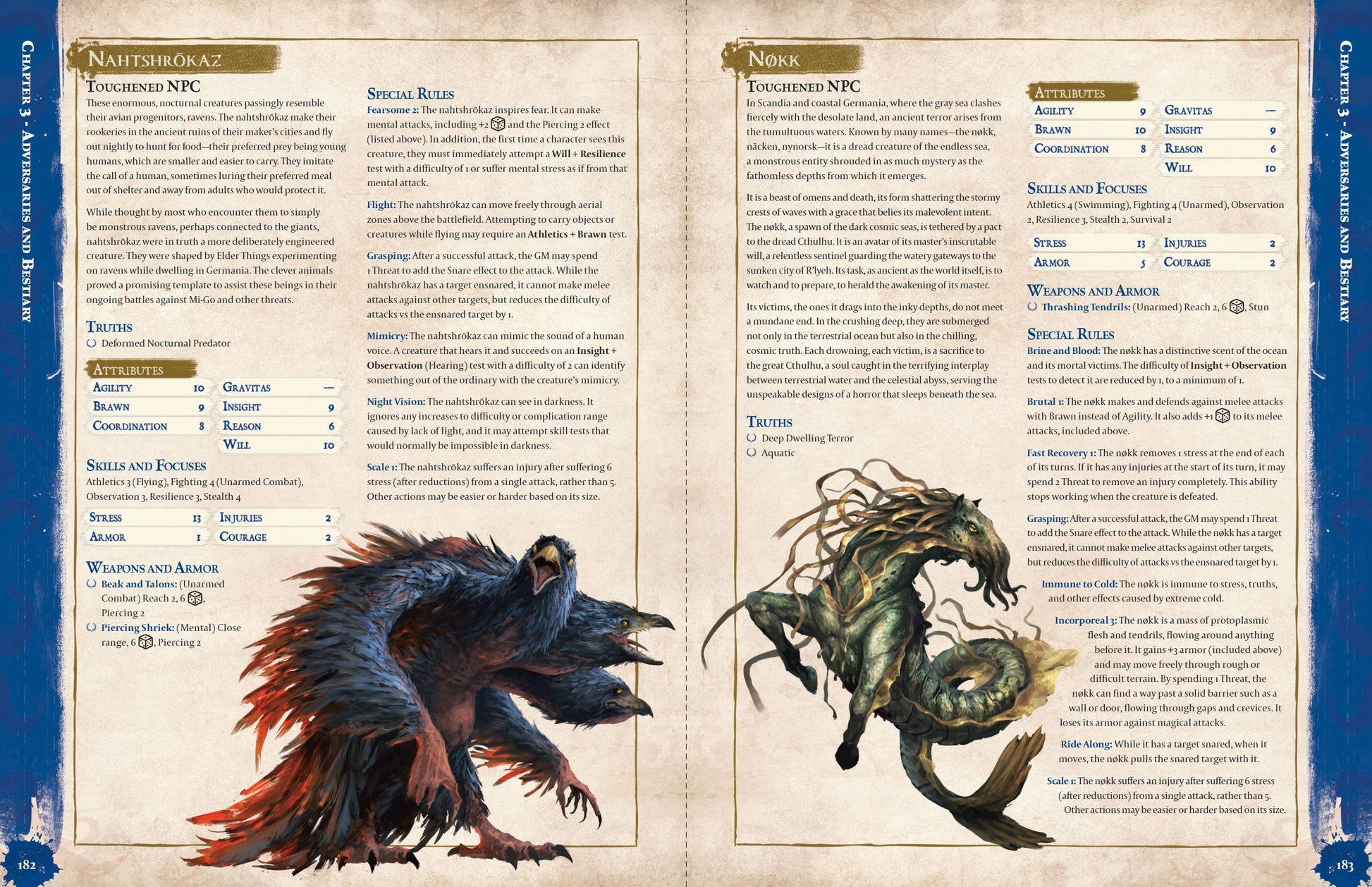 call of cthulhu homebrew monsters Cohors Cthulhu RPG Germania Adventure Book – Modiphius Entertainment
