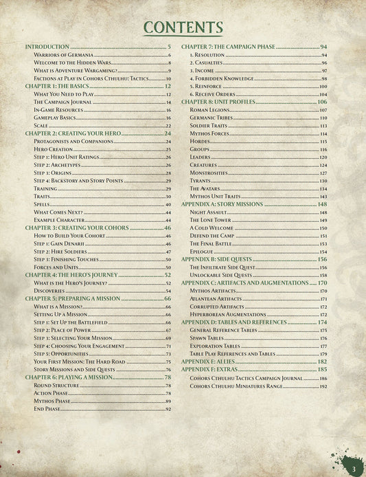 Cohors Cthulhu: Tactics Rulebook Cohors Cthulhu: Tactics Modiphius Entertainment 