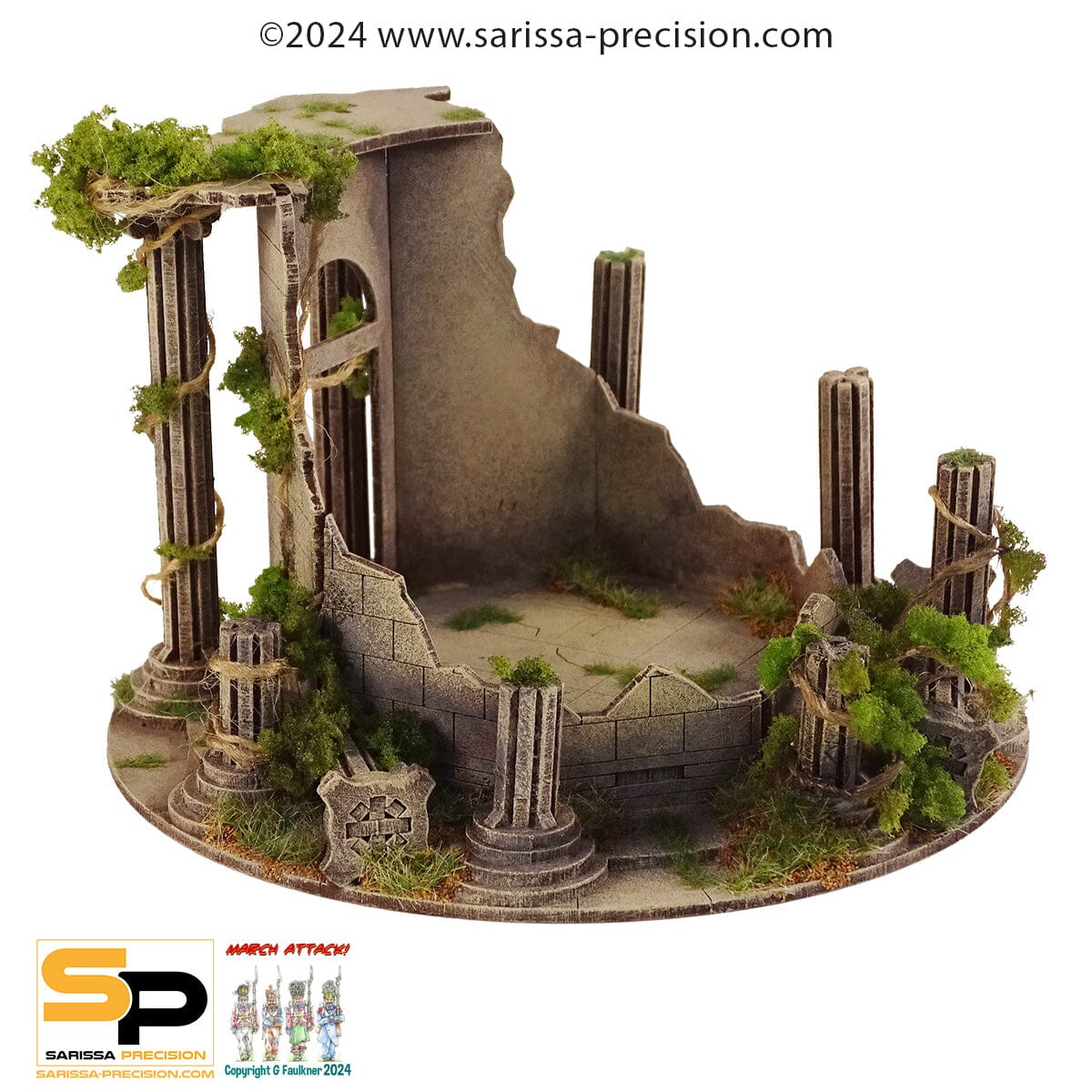 Cohors Cthulhu: Tactics Terrain - Venus of Cnidus Temple Ruin Cohors Cthulhu: Tactics Modiphius Entertainment 