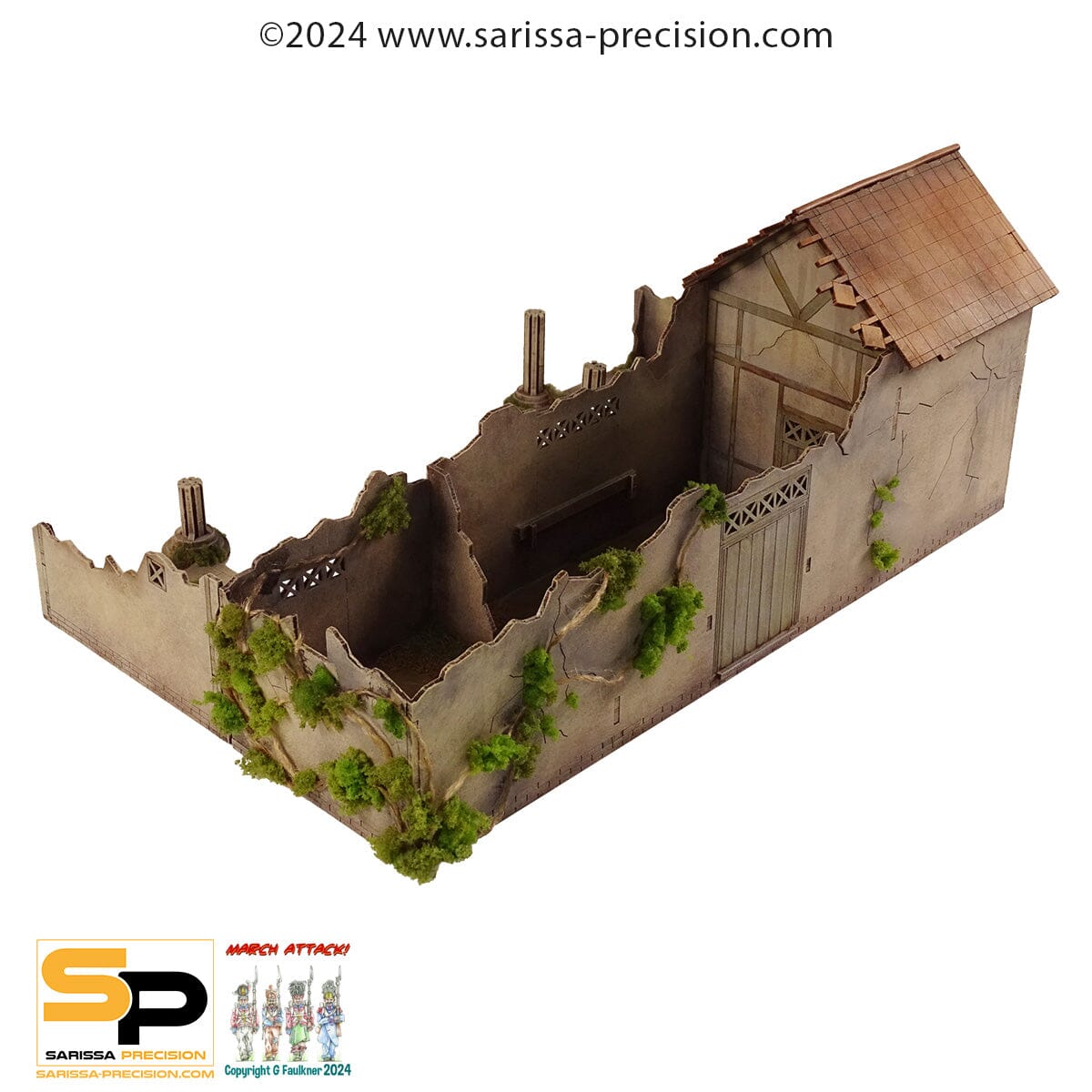 Cohors Cthulhu: Tactics Terrain - Villa Honorius Ruin Cohors Cthulhu: Tactics Modiphius Entertainment 