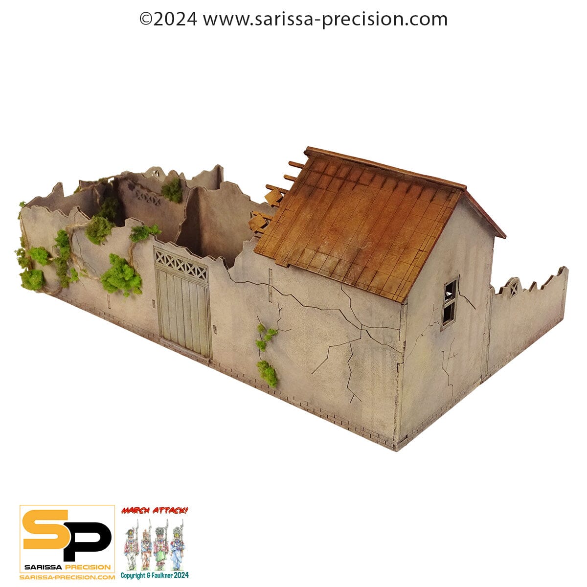 Cohors Cthulhu: Tactics Terrain - Villa Honorius Ruin Cohors Cthulhu: Tactics Modiphius Entertainment 