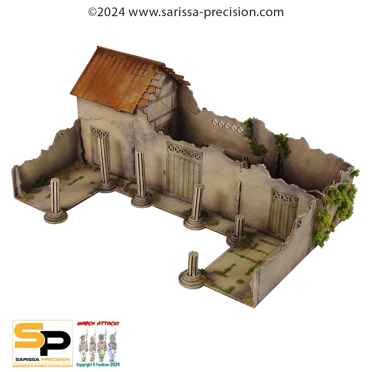 Cohors Cthulhu: Tactics Terrain - Villa Honorius Ruin Cohors Cthulhu: Tactics Modiphius Entertainment 