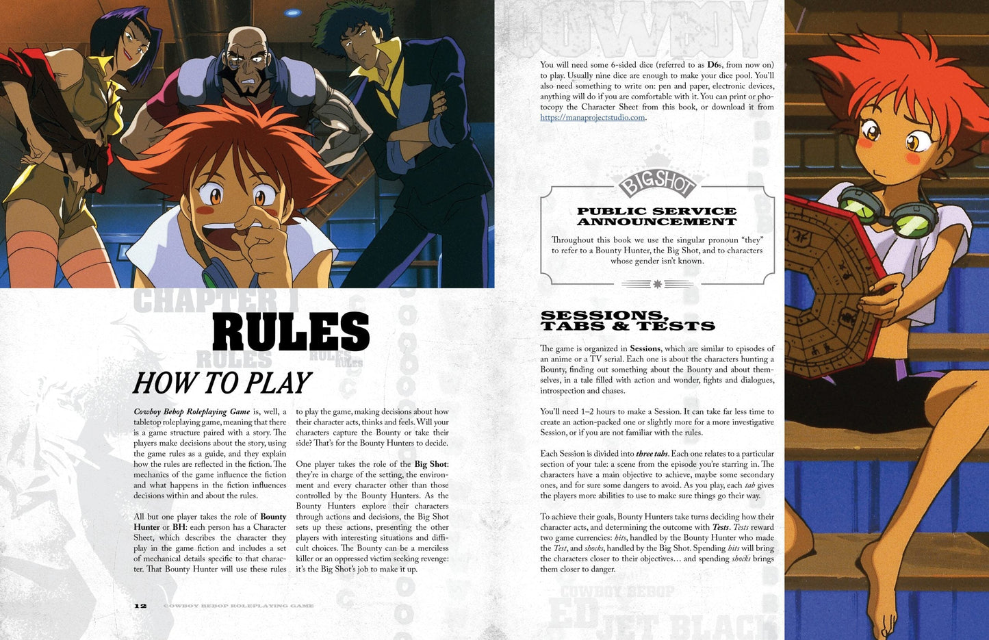 Cowboy Bebop - Corebook Deluxe Cowboy Bebop Mana Project Studio 