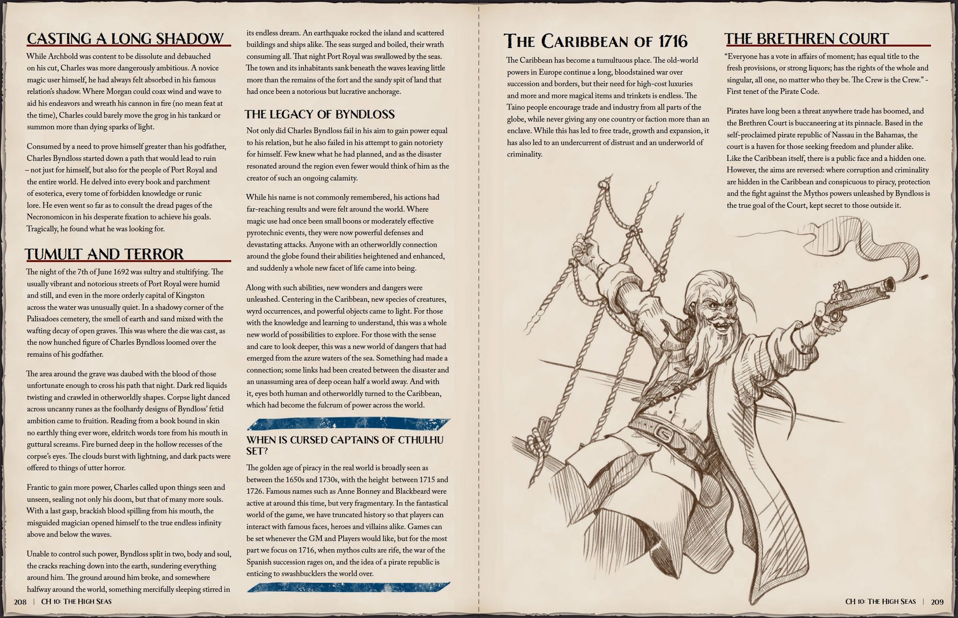 Cursed Captains of Cthulhu - Core Rulebook [PDF] Cursed Captains of Cthulhu Black Cat Gaming 