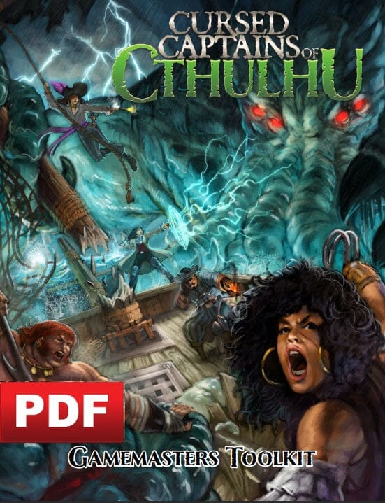 Cursed Captains of Cthulhu - GM's Screen + Booklet [PDF] Cursed Captains of Cthulhu Black Cat Gaming 